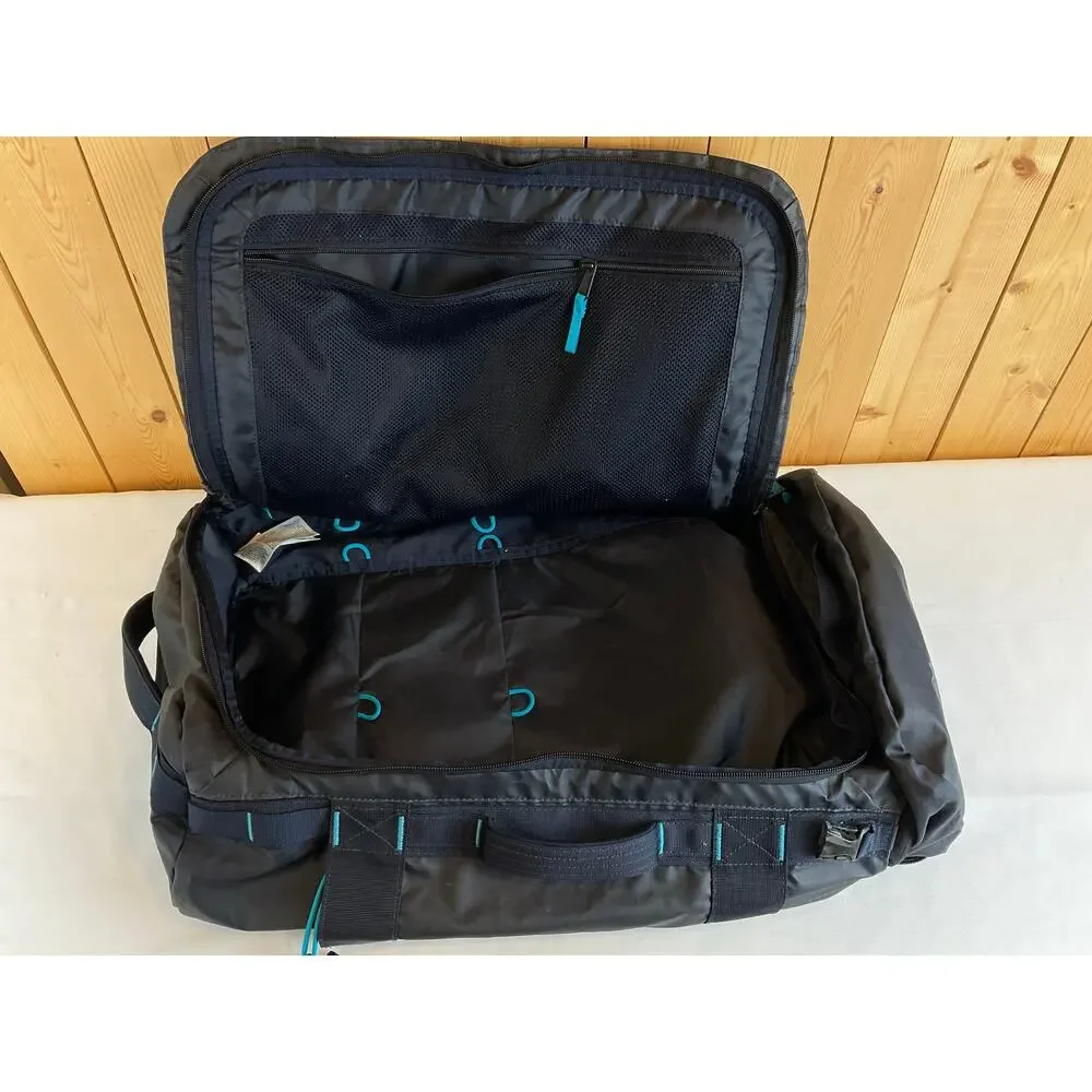 The North Face Base Camp Voyager 32L- Black with teal accent